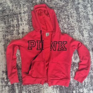 Victoria's Secret Pink Hoodie with Black Lettering